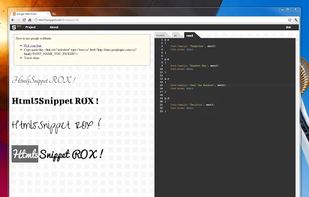 HTML5 Snippet screenshot 1
