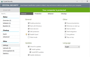 Crystal Security screenshot 2