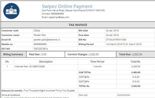 GST friendly invoice format