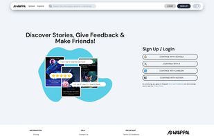 Screenshot of the Wisppal login page.