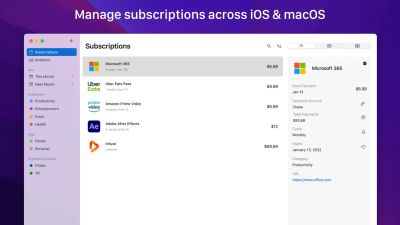 Subscriptions - Track Expenses screenshot 1