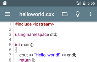 Cxxdroid screenshot 1
