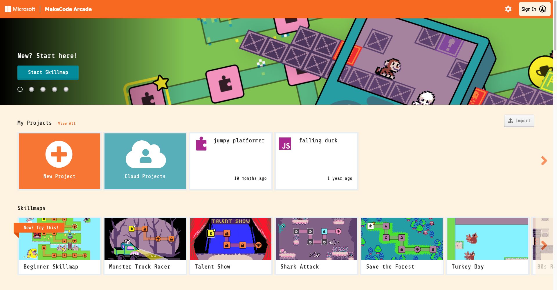Turning games into full screen web apps - Arcade - Microsoft MakeCode