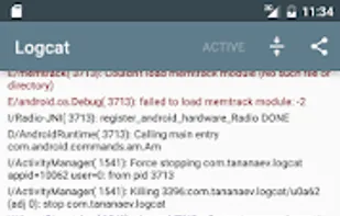 Android Logcat (no root) screenshot 1