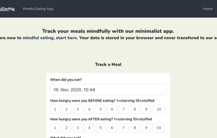 Mindful Eating App screenshot 1