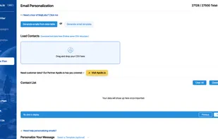 uPLOAD CSV WITH CUSTOMER DATA IF YOU HAVE IT 