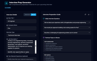 example interview prep