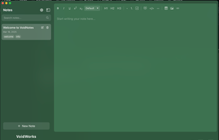 VoidNotes screenshot 2