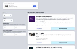 Manual partner search
