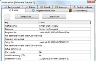 Classic profile editor