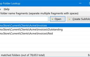 QuickJump main window