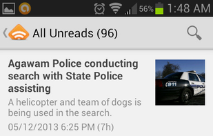 Western MA News Android screenshot of news articles