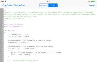 CppCode screenshot 1