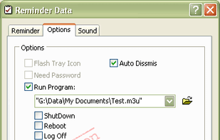 Run Programm or Shut Down
