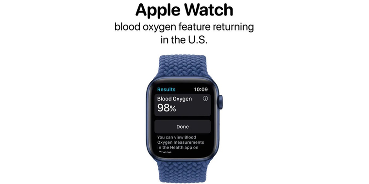 Apple restores blood oxygen monitoring to Apple Watch in US update image