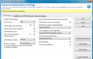 Advanced Optimization Settings