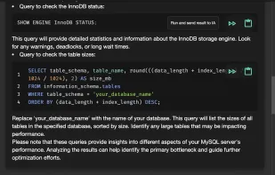 WebDB integrated the possibility to help assistant be more precise by auto returning query result. Feel the benefits of interacting with a artificial expert