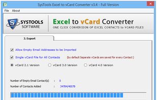 Convert to vCard
