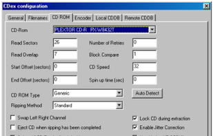 The setup screen for your CD-ROM