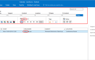Find Any Calendar Entry
No more scrambling to find information about meetings or appointments in your Outlook calendar. Now find ANY calendar entry with just a few clicks.