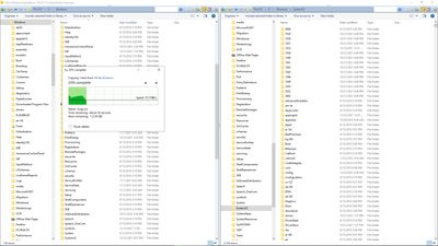 Dual full featured, full compatible Windows file explorers