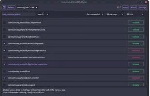 Universal Android Debloater screenshot 1