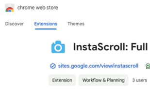 InstaScroll: Full Page Screenshot App screenshot 1