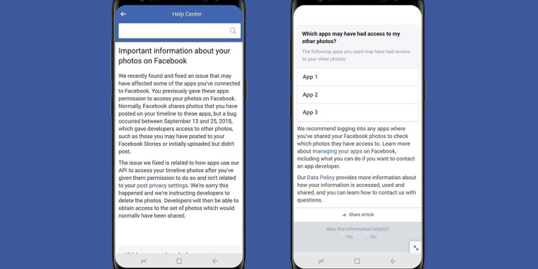 New Facebook API bug exposed private photos from almost 6.8 million users image