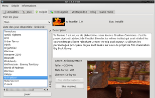 List of games from the repository