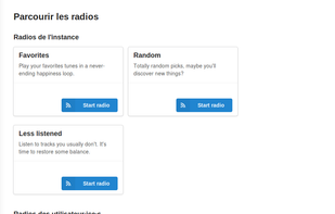 You can create "radios" to stream content based on your tastes