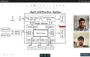 Collaborate on a whiteboard (excalidraw)
