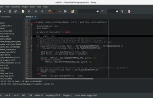 Geany screenshot 1