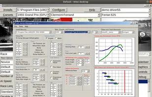 Grand Prix Legends setup provides tuning of suspension, diff, etc.