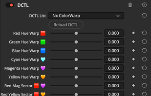 ColorWarp DCTL Tool