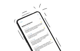 Screenshot of the app