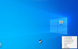 The right click context menu from the tray.