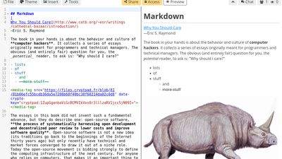Code/Markdown app