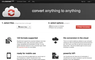 CloudConvert screenshot 1
