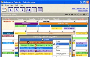 Month view with Zoom
