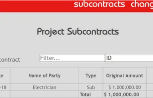 projcost screenshot 1