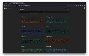 create your own agents