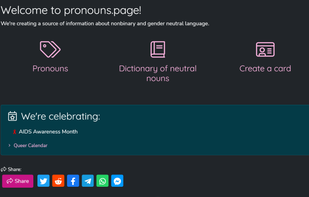 Pronouns.page screenshot 1