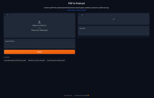 PDF to Podcast screenshot 1