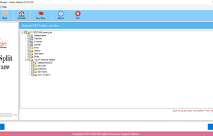 Regain PST Splitter screenshot 1