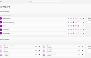 Favorites Dashboard