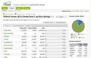 eTool LCA screenshot 1