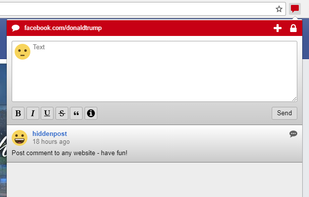 Add comment to any website.