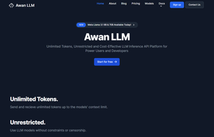 Awan LLM screenshot 1
