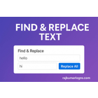Find & Replace Text Tool