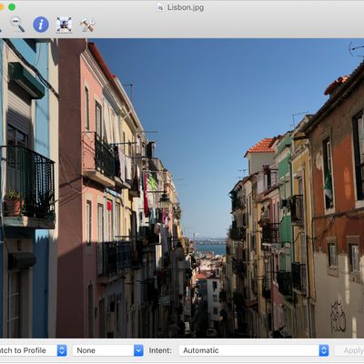 An image open in ColorSync Utility